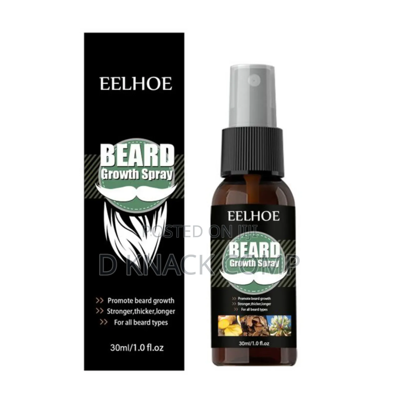 Best Seller Eelhoe Beard Growth Spray Thicken Beard Promote
