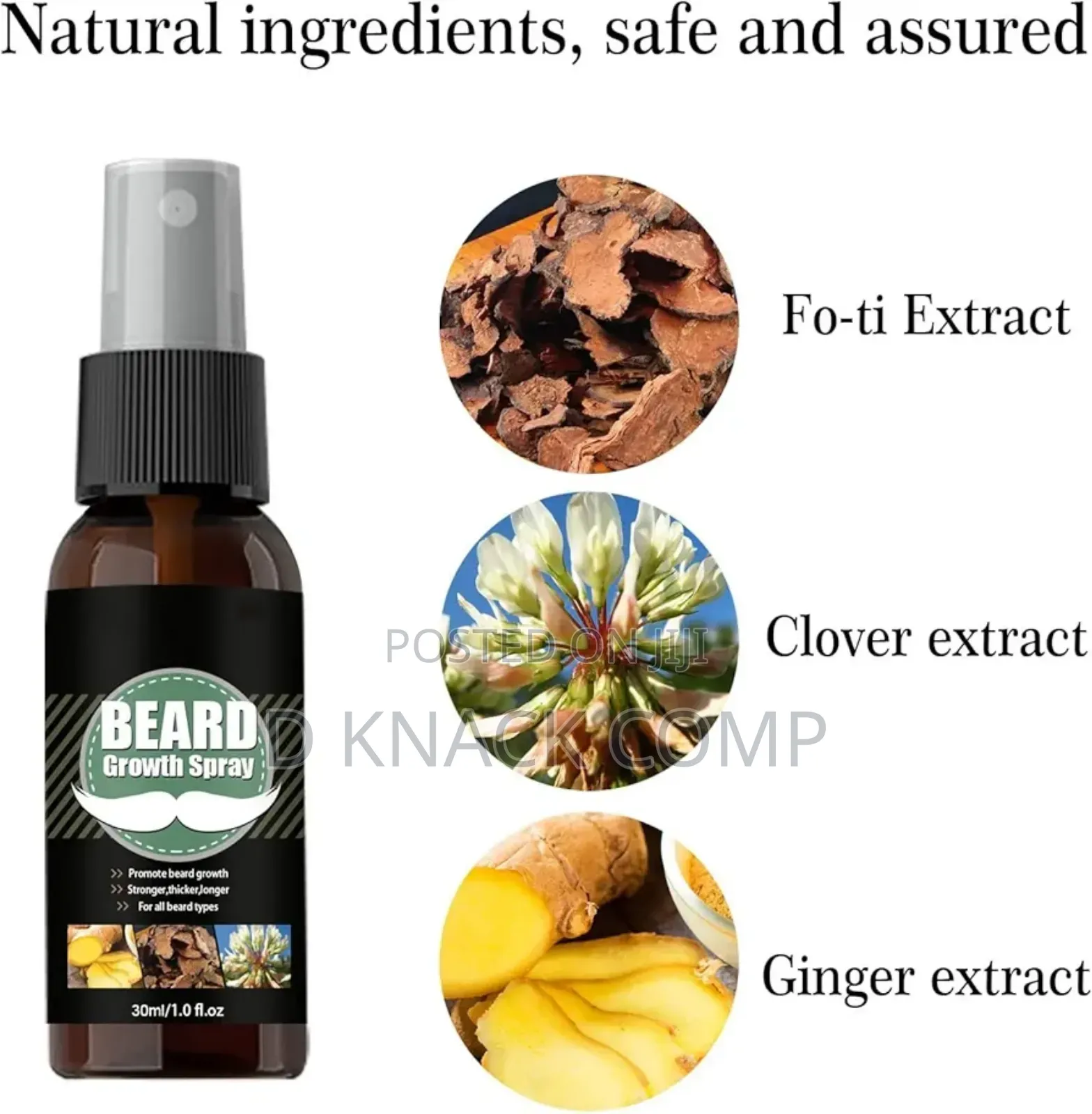 Best Seller Eelhoe Beard Growth Spray Thicken Beard Promote