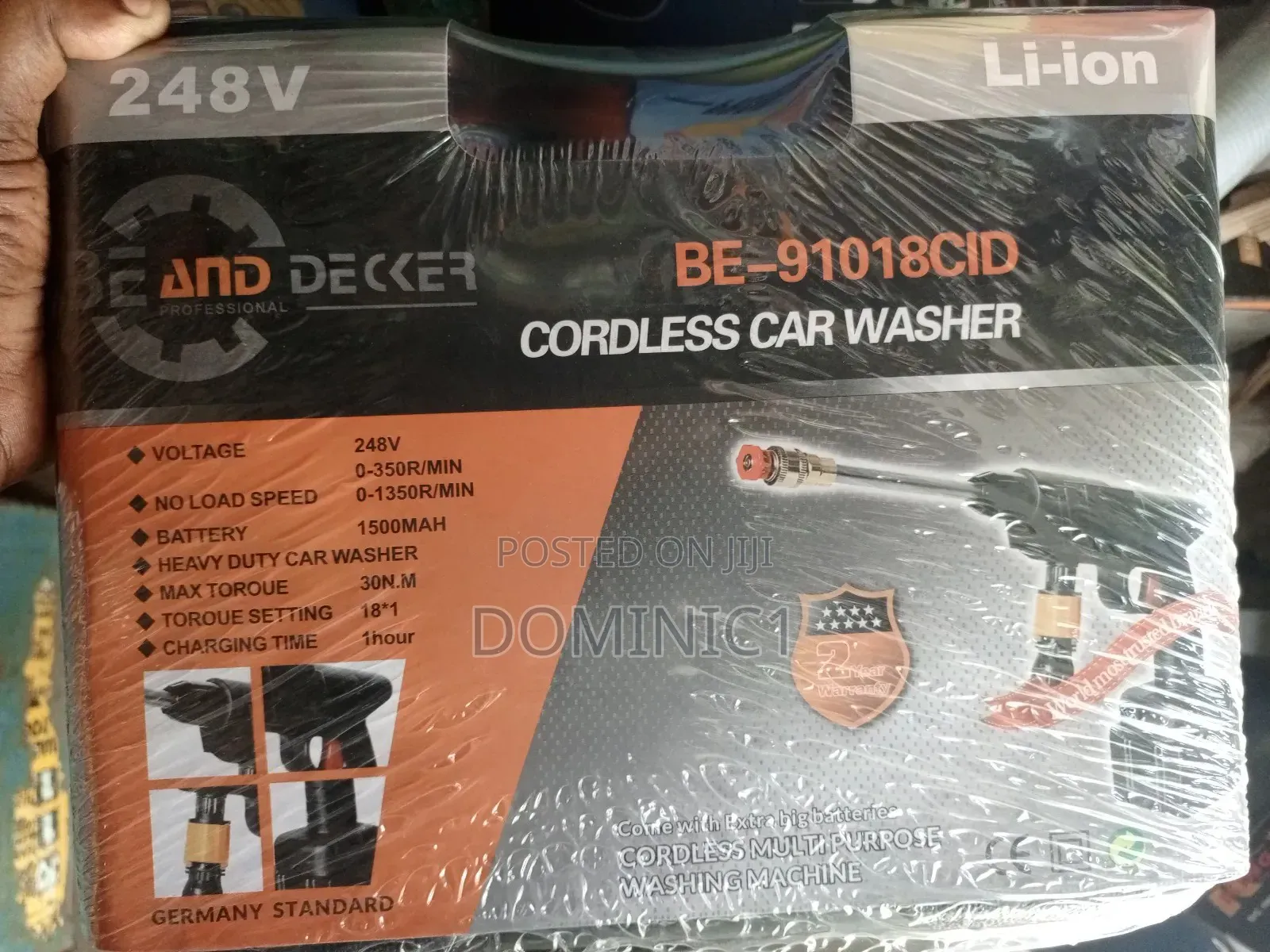 Be Decker Cordless Radio Washer