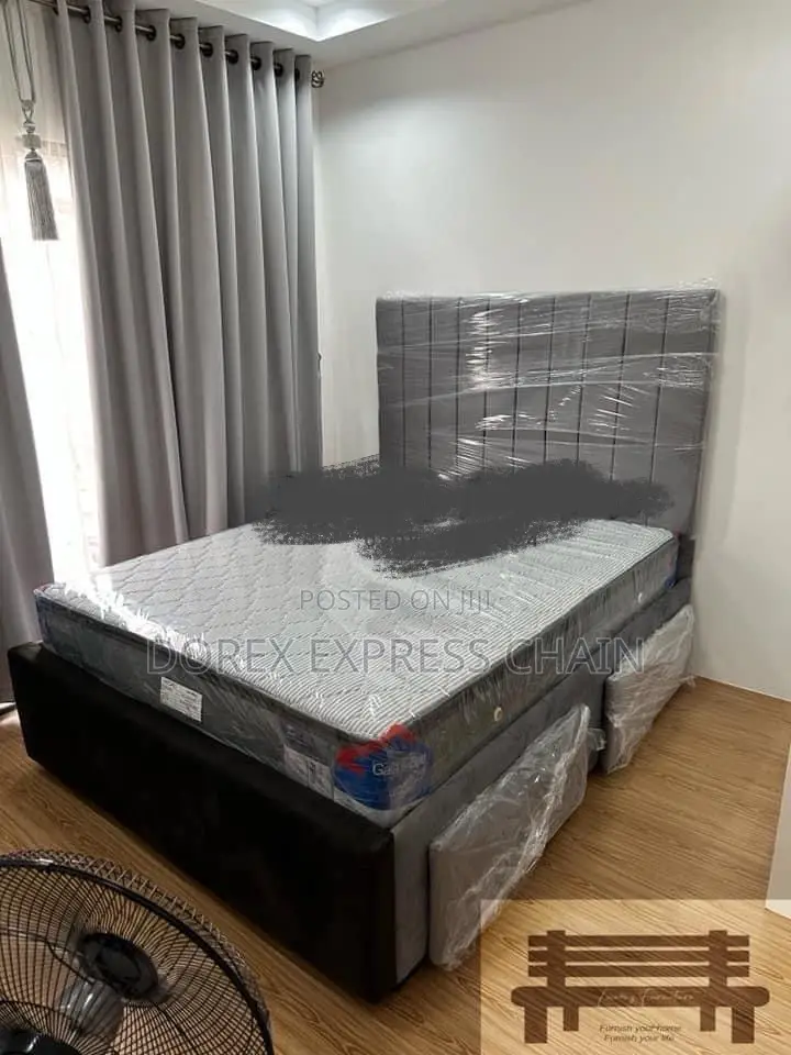 Luxury Foam-Filled Bed Frame - Upholstered for Your Comfort