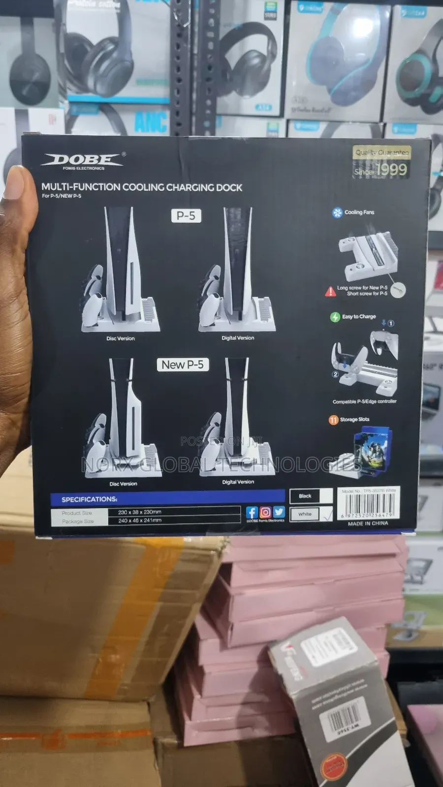 Ps5 Multi-Function Cooling Charging Dock