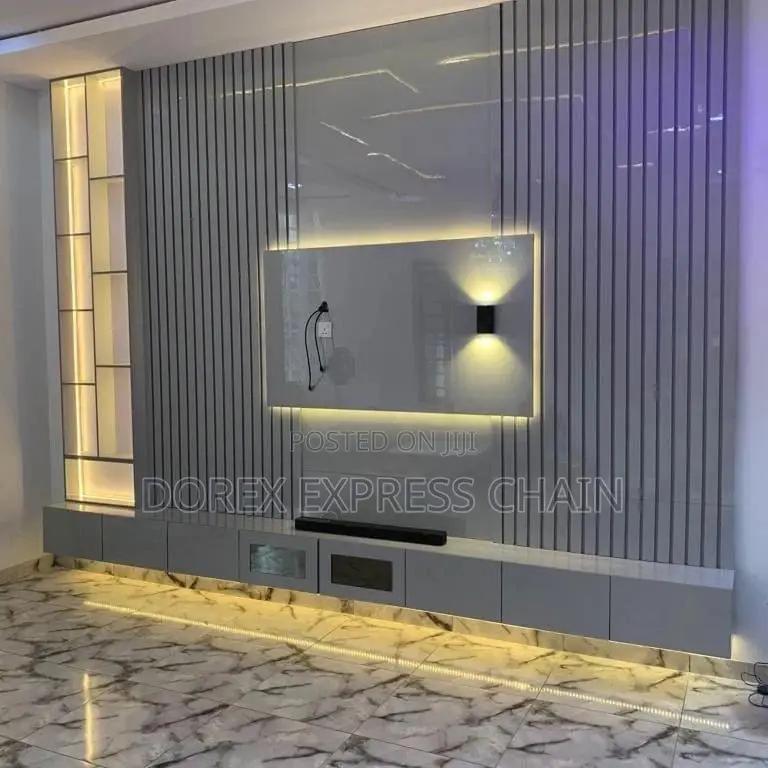 Modern TV Console With LED Lighting - Ambient Functional