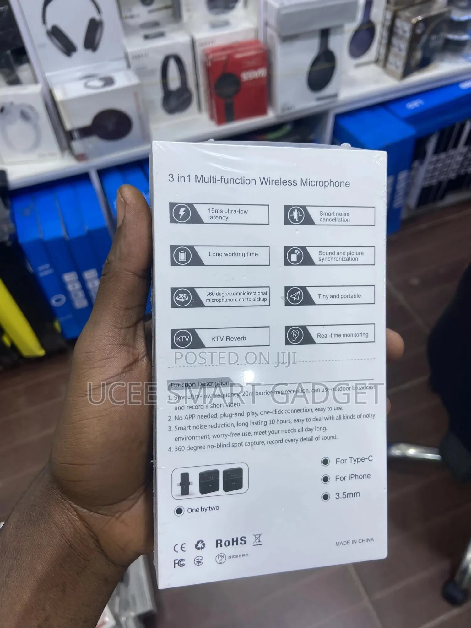 Sx31 3 in Multifunction Wireless Microphone