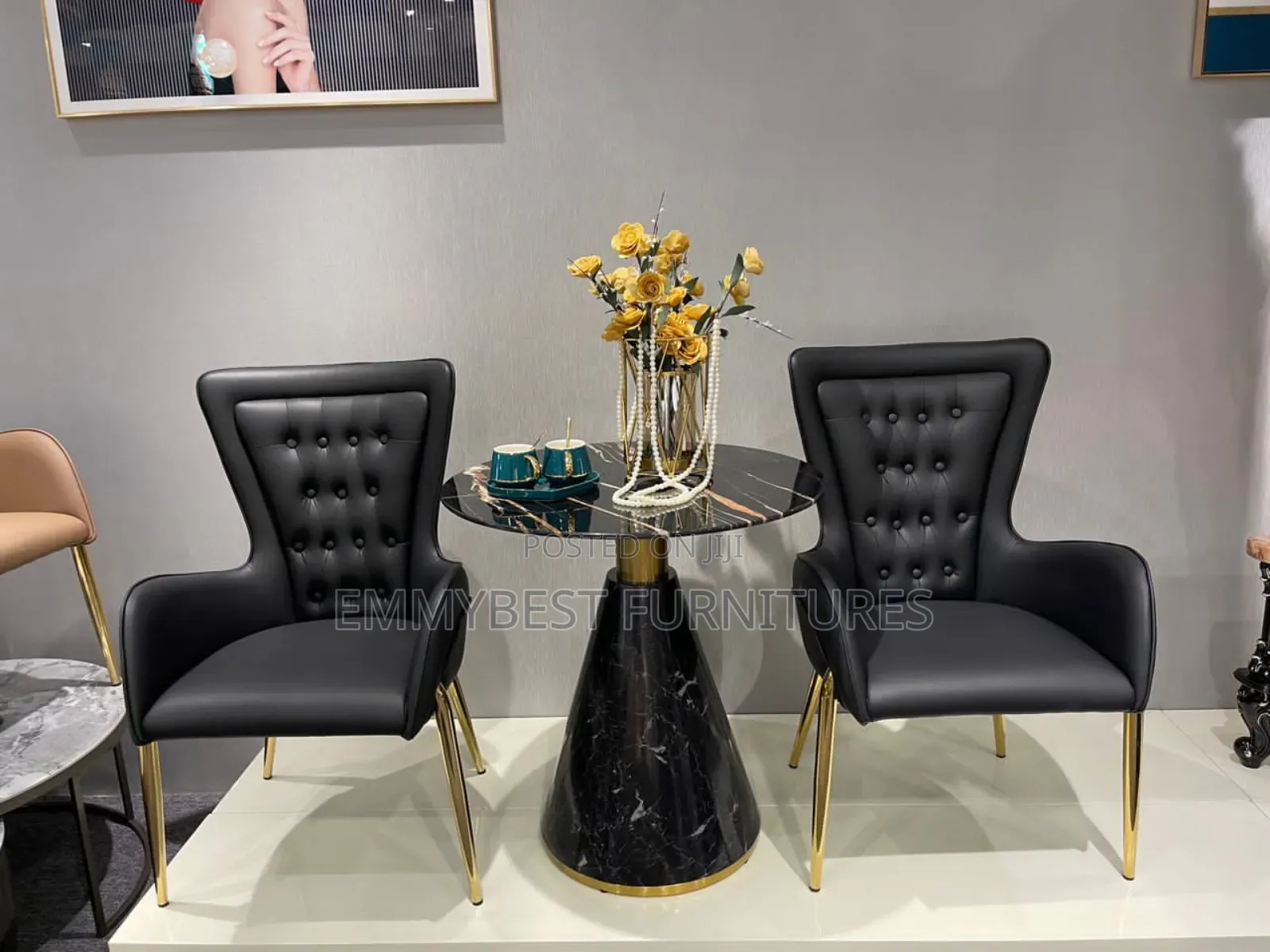 Executive Visitor Chair With Marble Table.