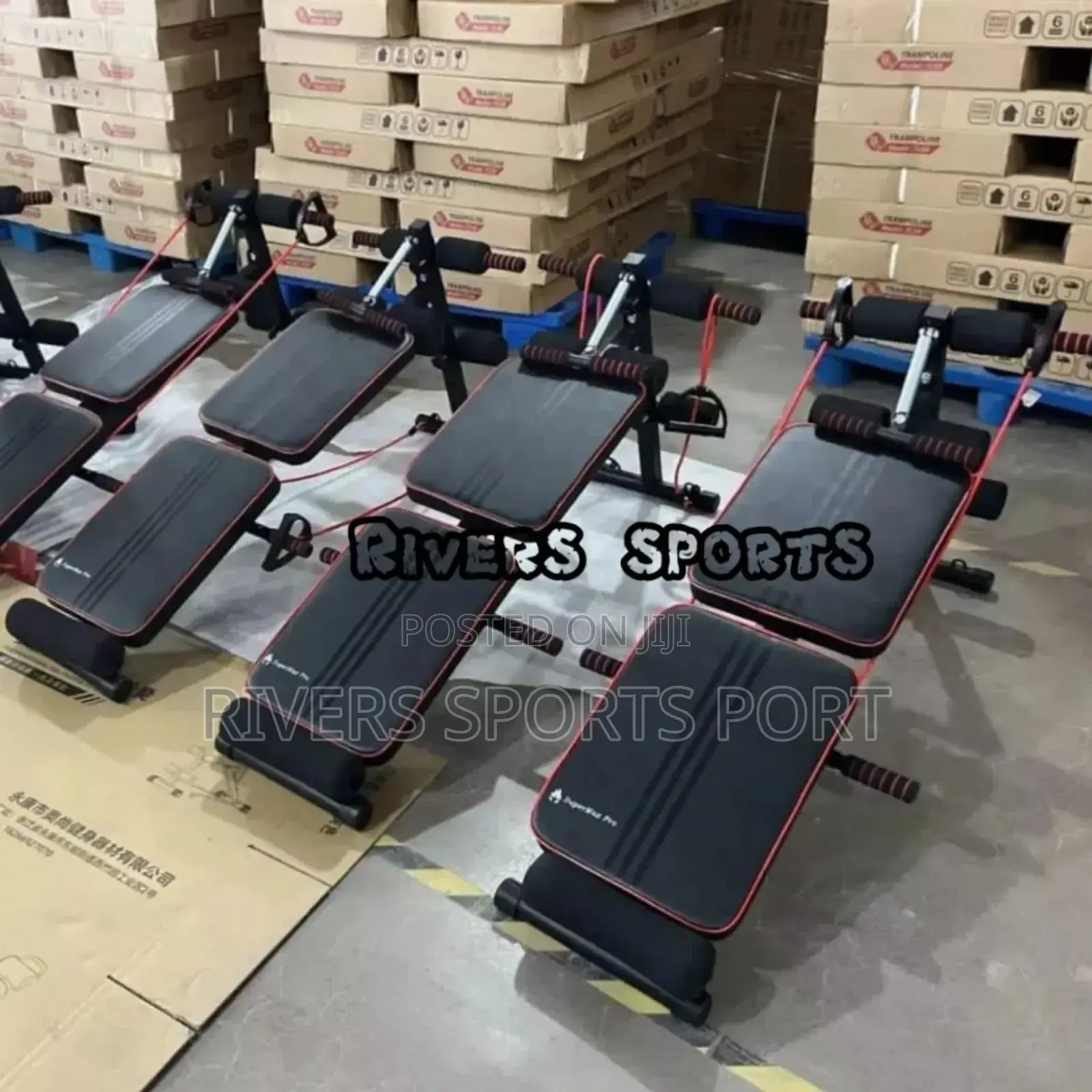Foldable Sit Up Situp Bench With Rope,Spring Booster, Pushup
