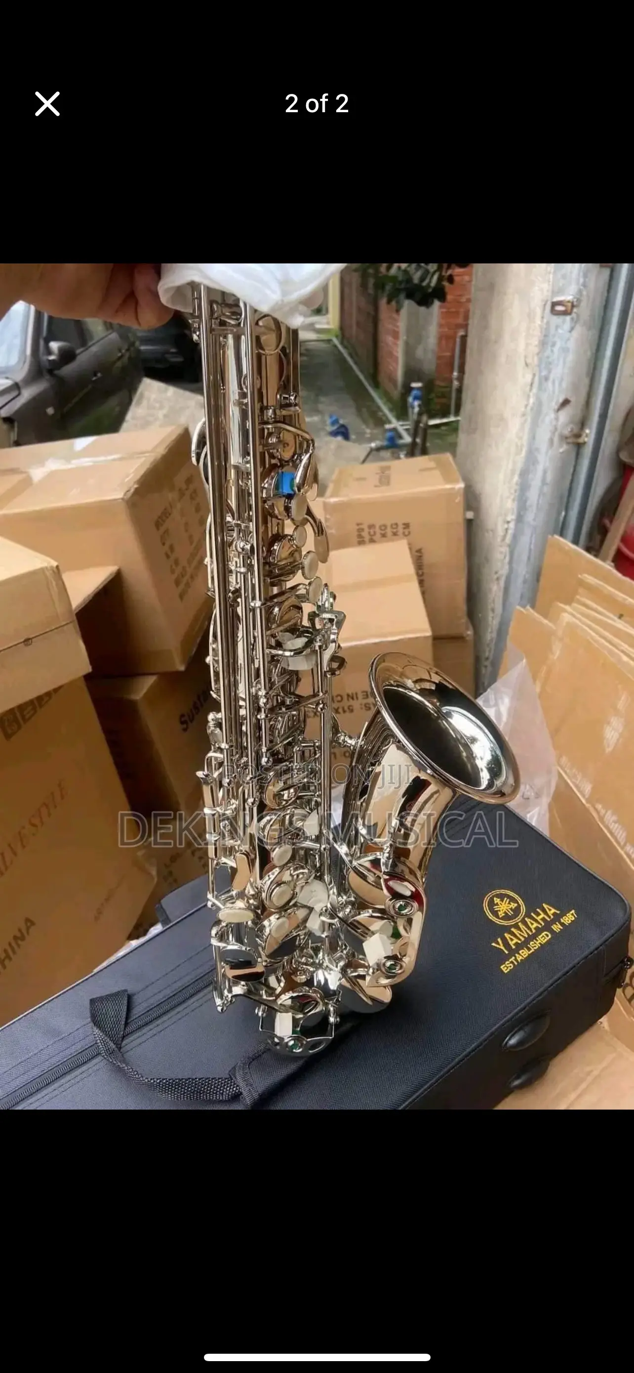Yamaha Silver Alto Saxophone Brass Sax