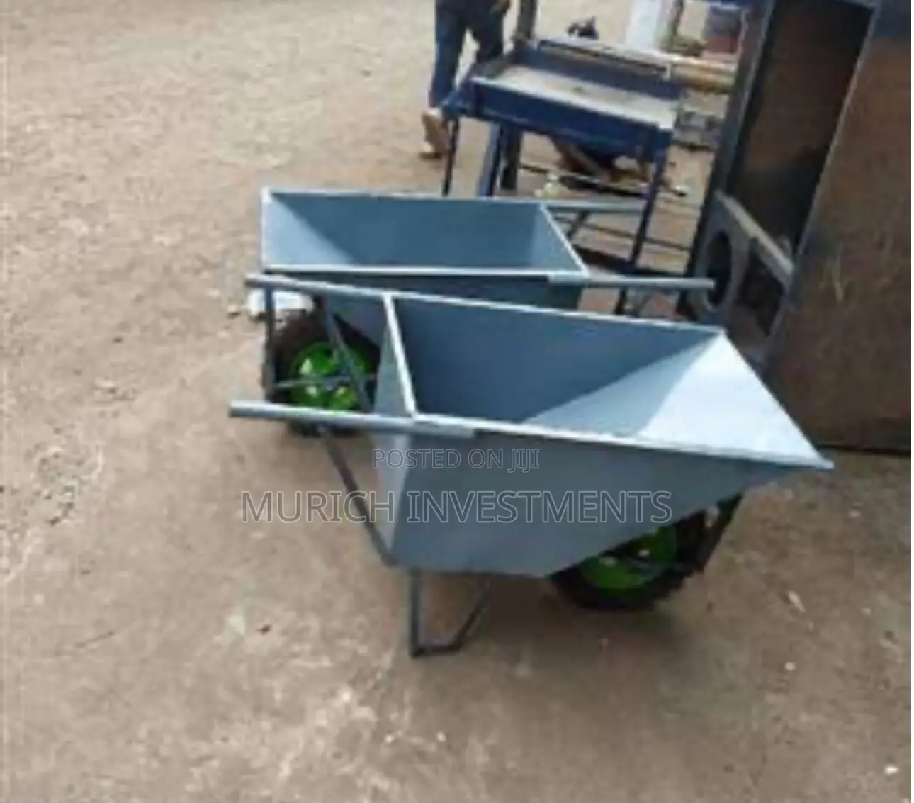 Cement Concrete Wheel Barrow Trolley, for Industrial
