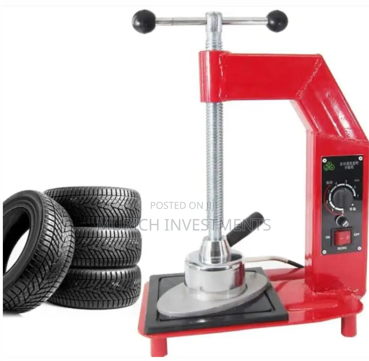 Electric Tube Tyre Repair Patcher Machine