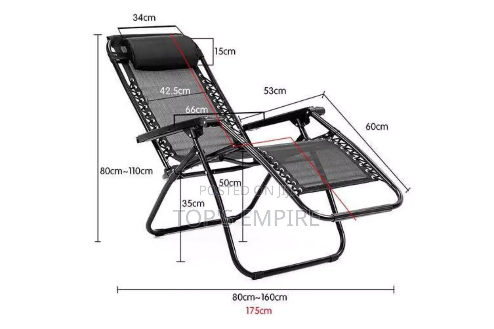 Sit Lie Folding Recliner Chair – Indoor/Outdoor Relaxer