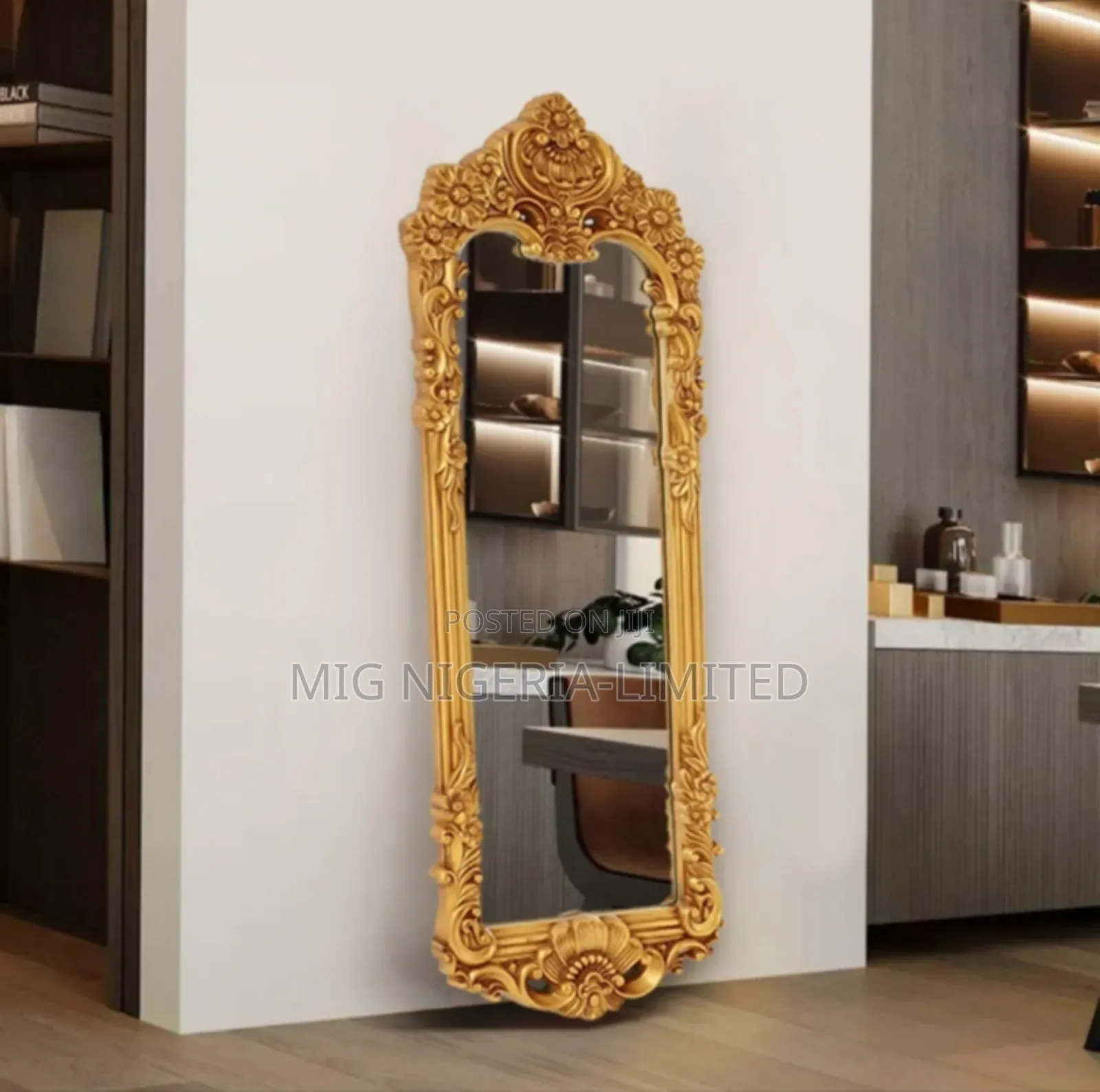 Roya Vintage Gold Ornate Full Length Mirror Decor Art 160x50