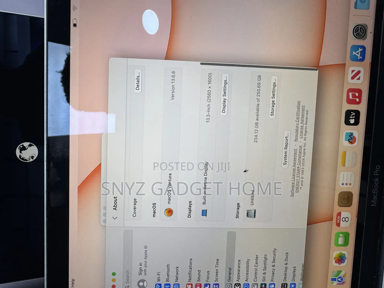 Laptop Apple MacBook Pro 2017 8GB Intel Core i5 SSD 256GB