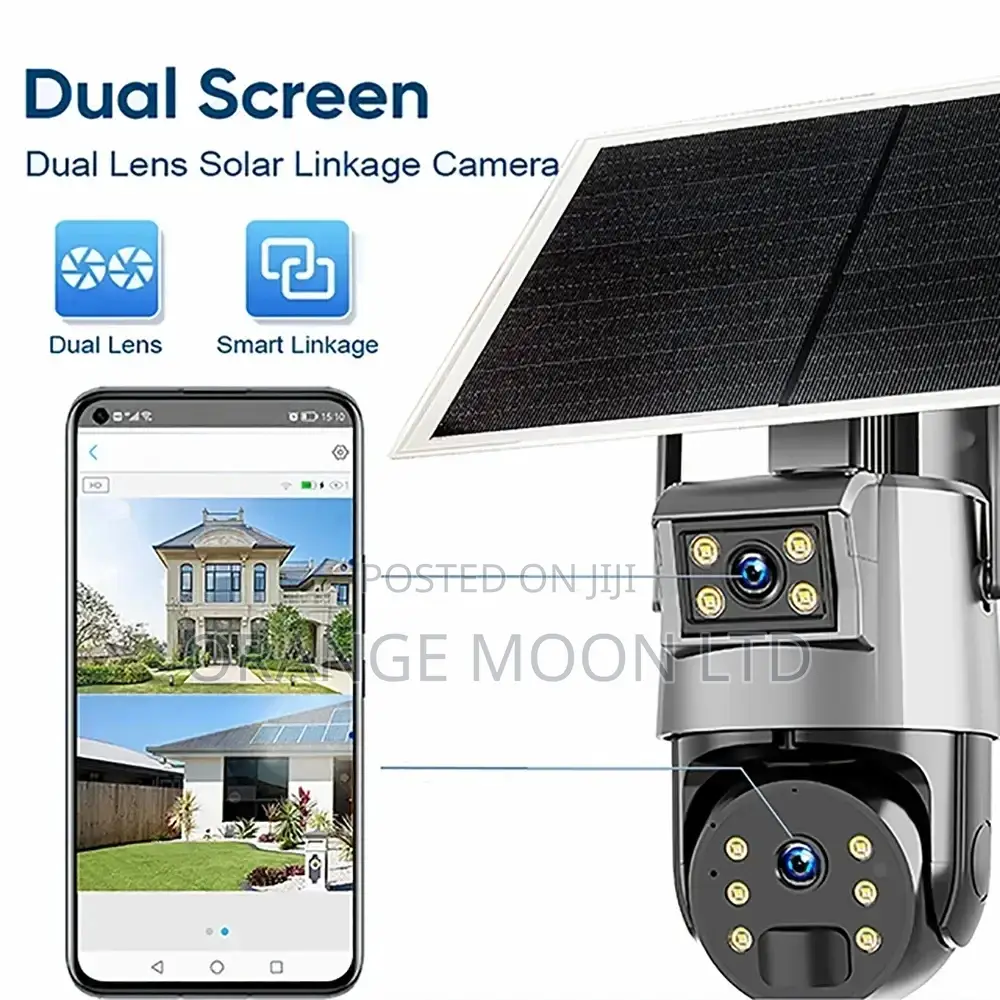 Ubox 4mp Dual Lens 4x Solar Powered Camera 4g
