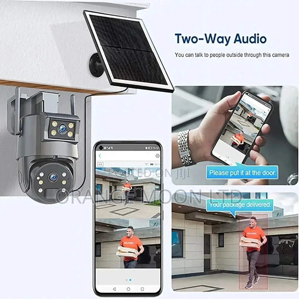Ubox 4mp Dual Lens 4x Solar Powered Camera 4g