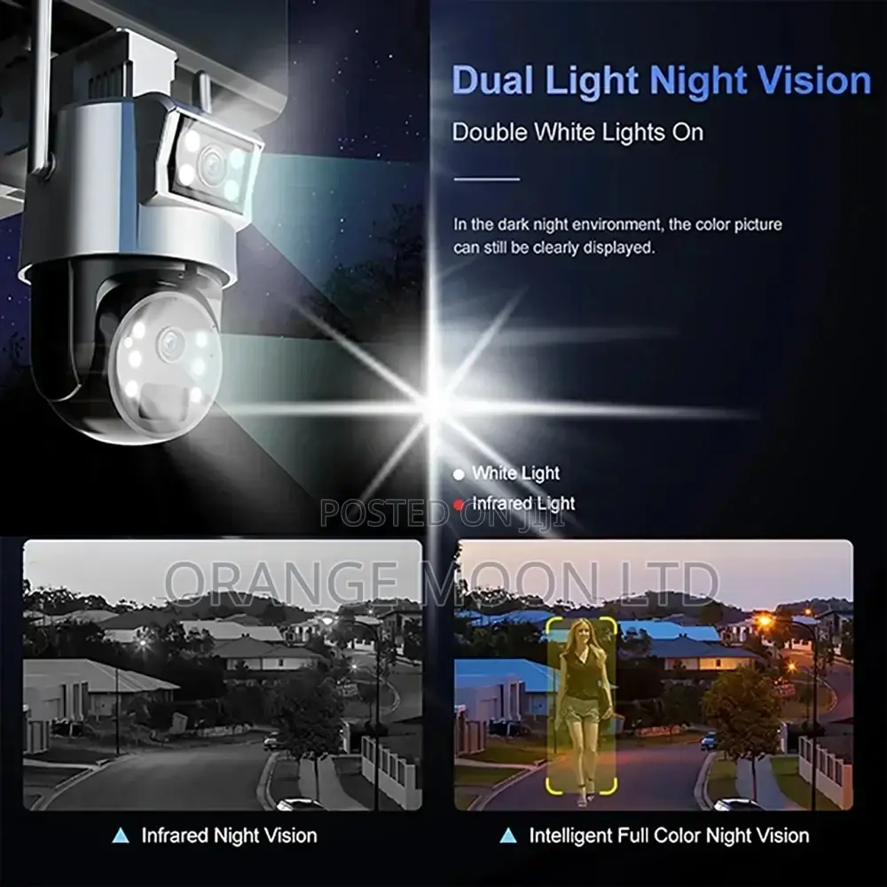 Ubox 4mp Dual Lens 4x Solar Powered Camera 4g