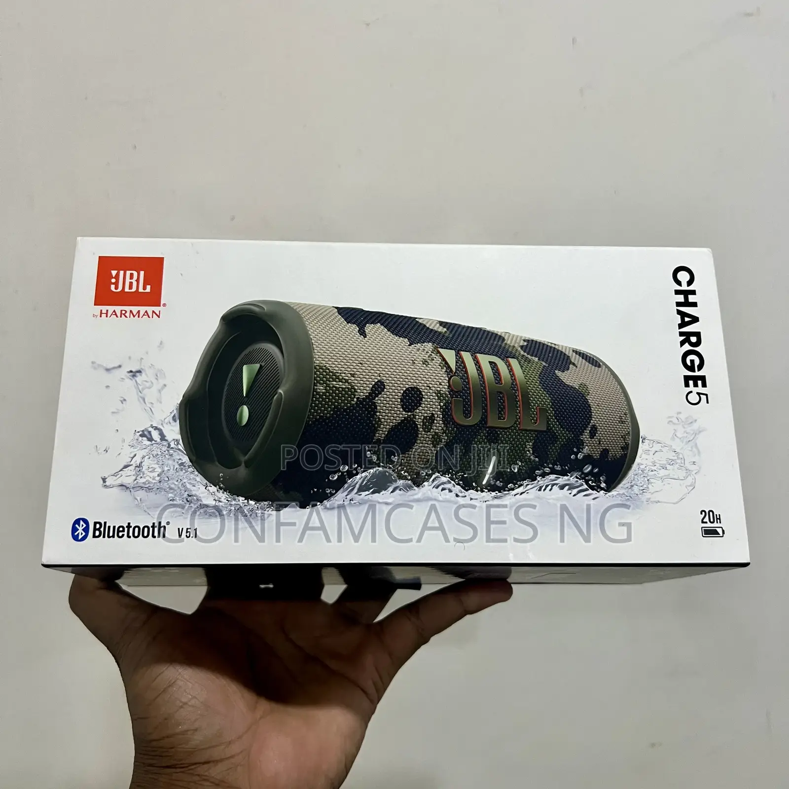 Original JBL Charge 5 Bluetooth Speaker Camouflage