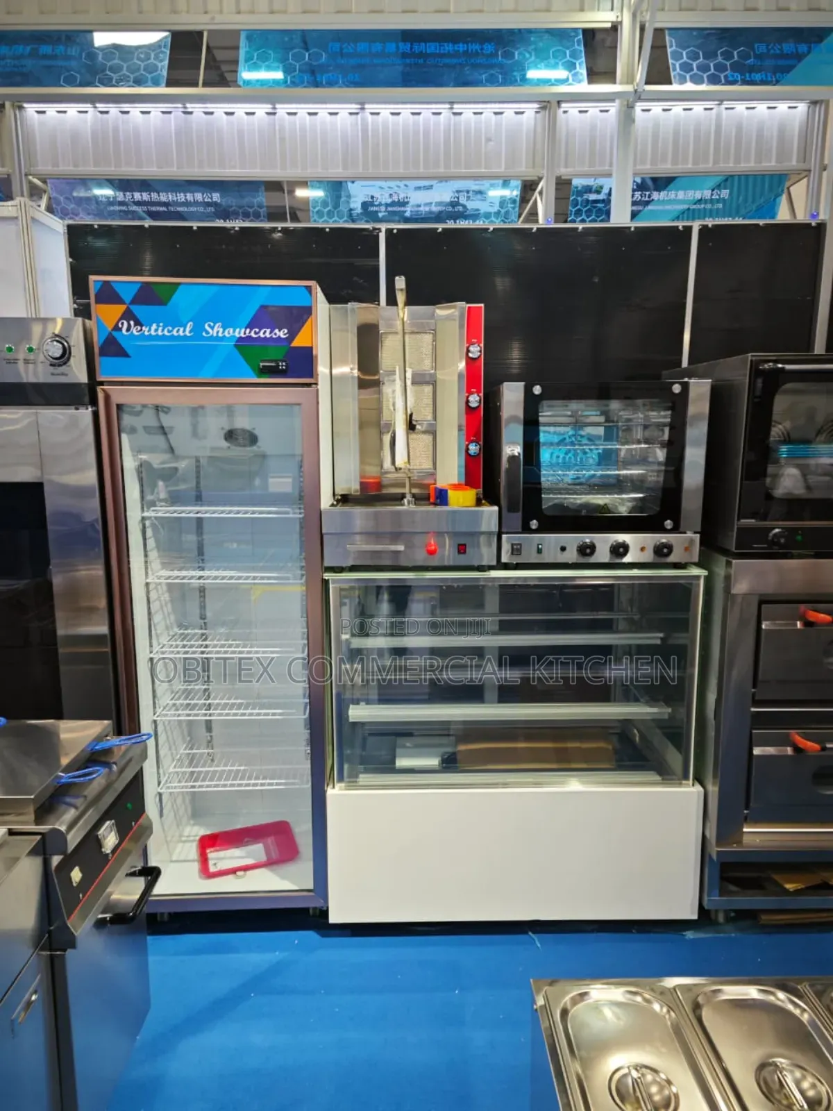 Industrial Double Doors Display Chiller Machine Vertical Is for Sales