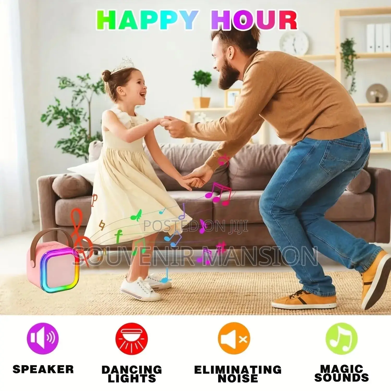 Portable Wireless Microphone With Speaker