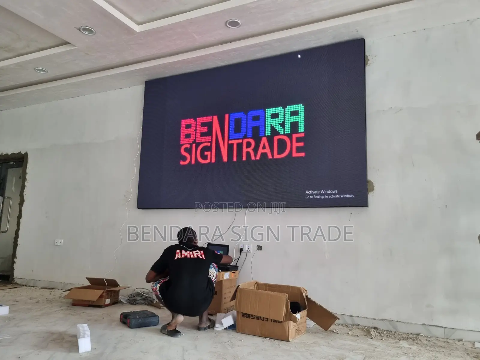 Television 9ft by 6ft Restaurant Screen
