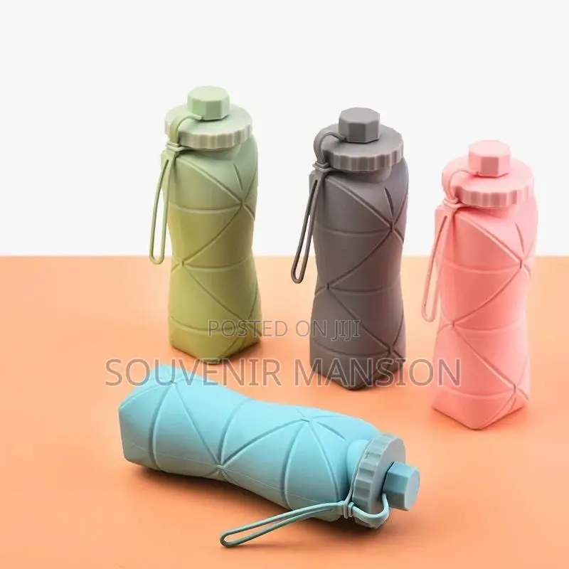 600ml Foldable Silicon Water Bottle