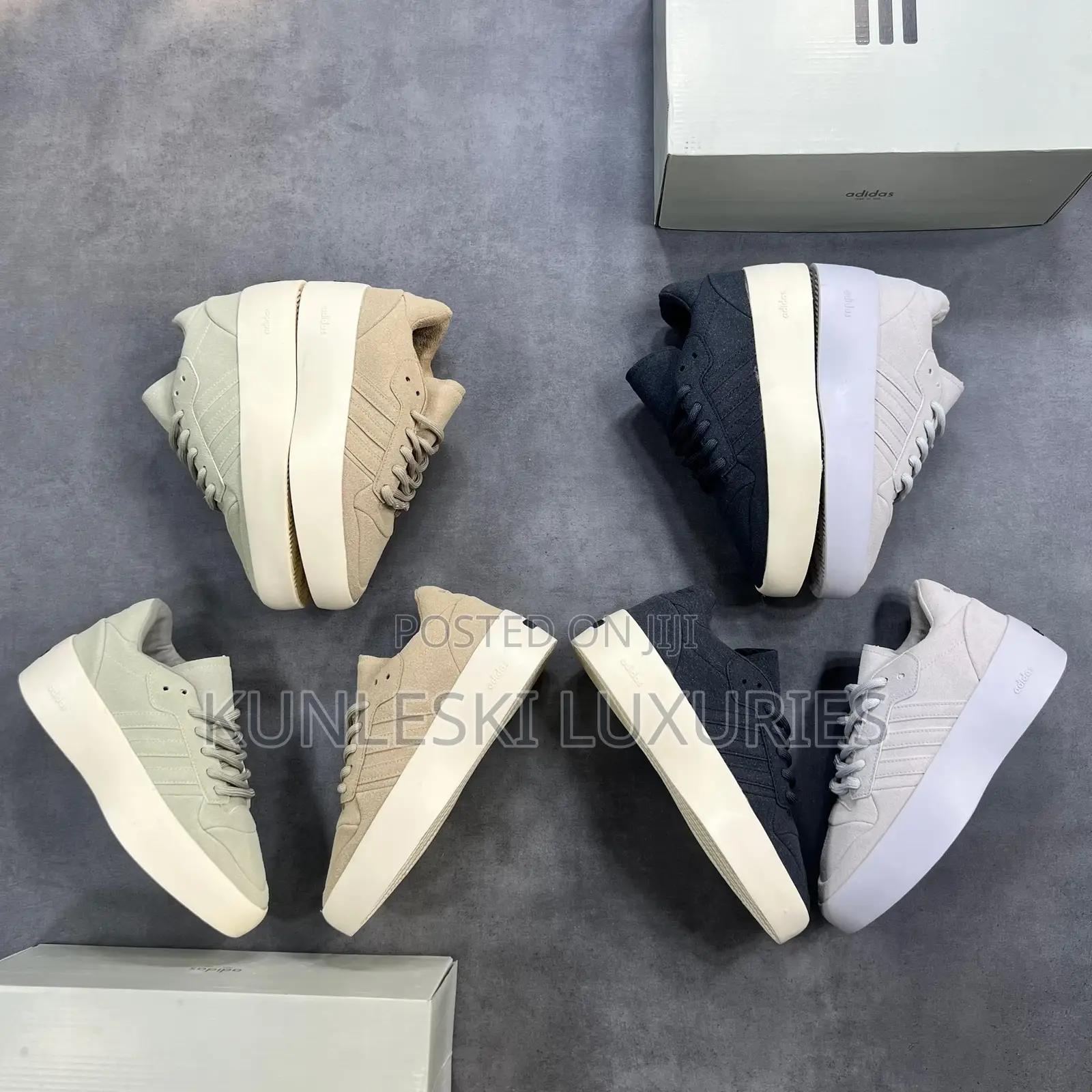 Original Adidas X Fear of God Rivalry Athletics Sneakers