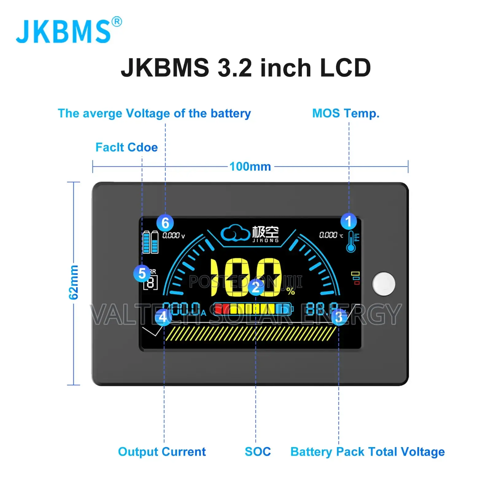 Jk Jikong Smart BMS 3.2" LCD Display