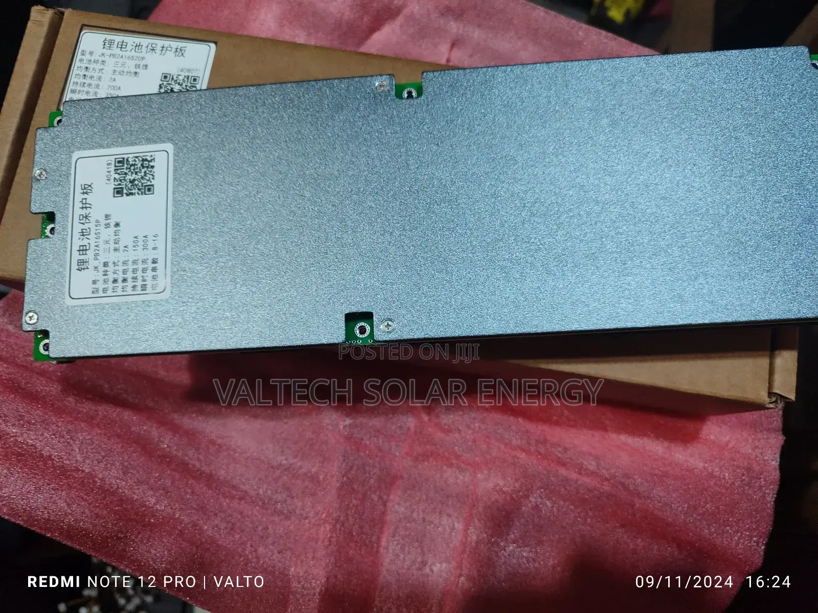 Jk-Pb2a16s20p 200a 16s 2a Inverter Smart BMS With Communication Ports