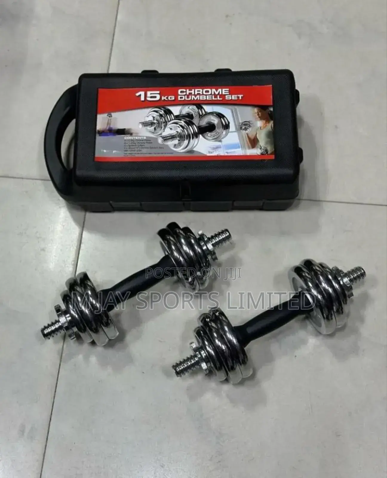 15kg Chrome Dumbbell Set