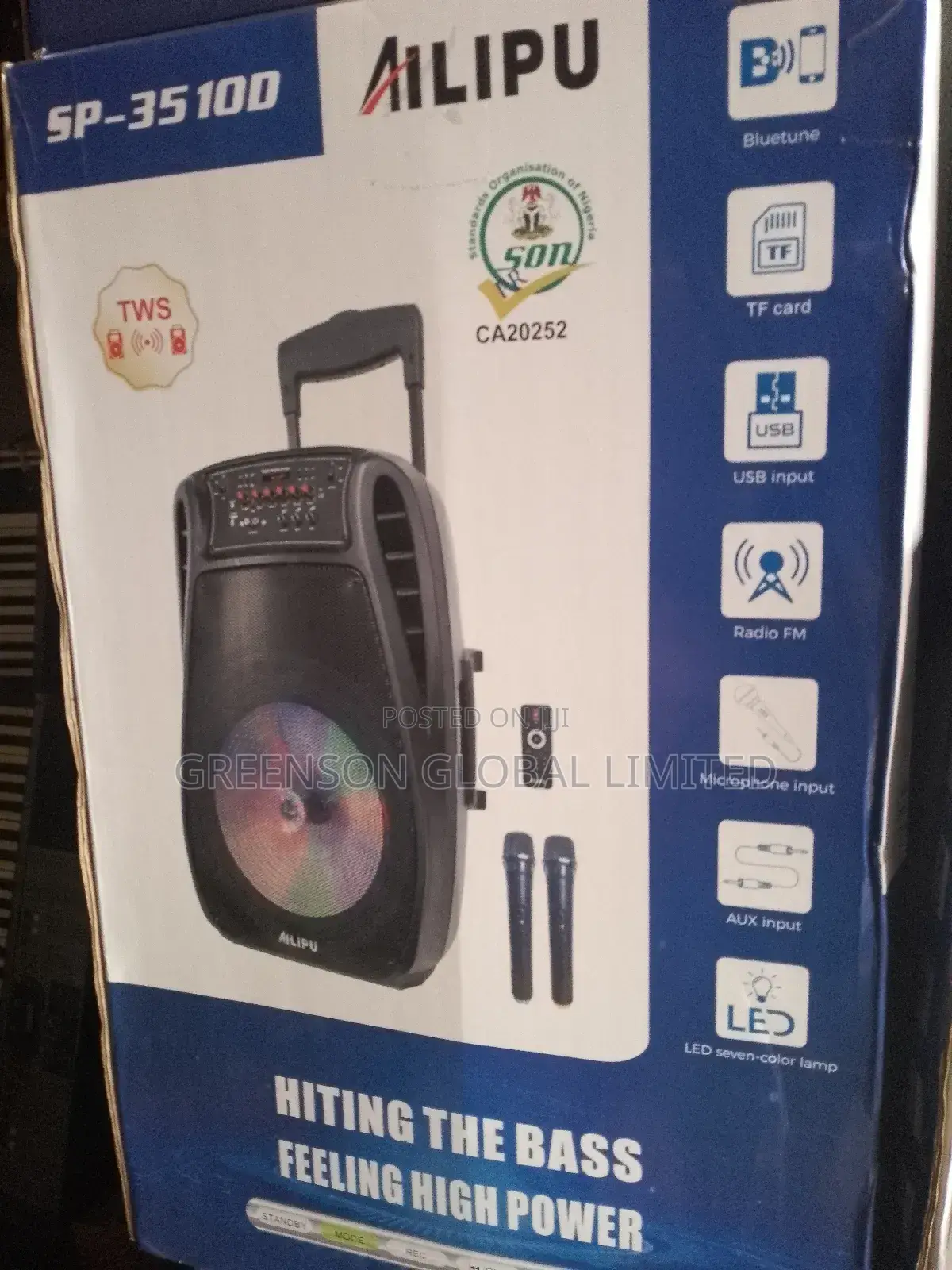 Sp-35100 Ailipu Portable Battery Speaker