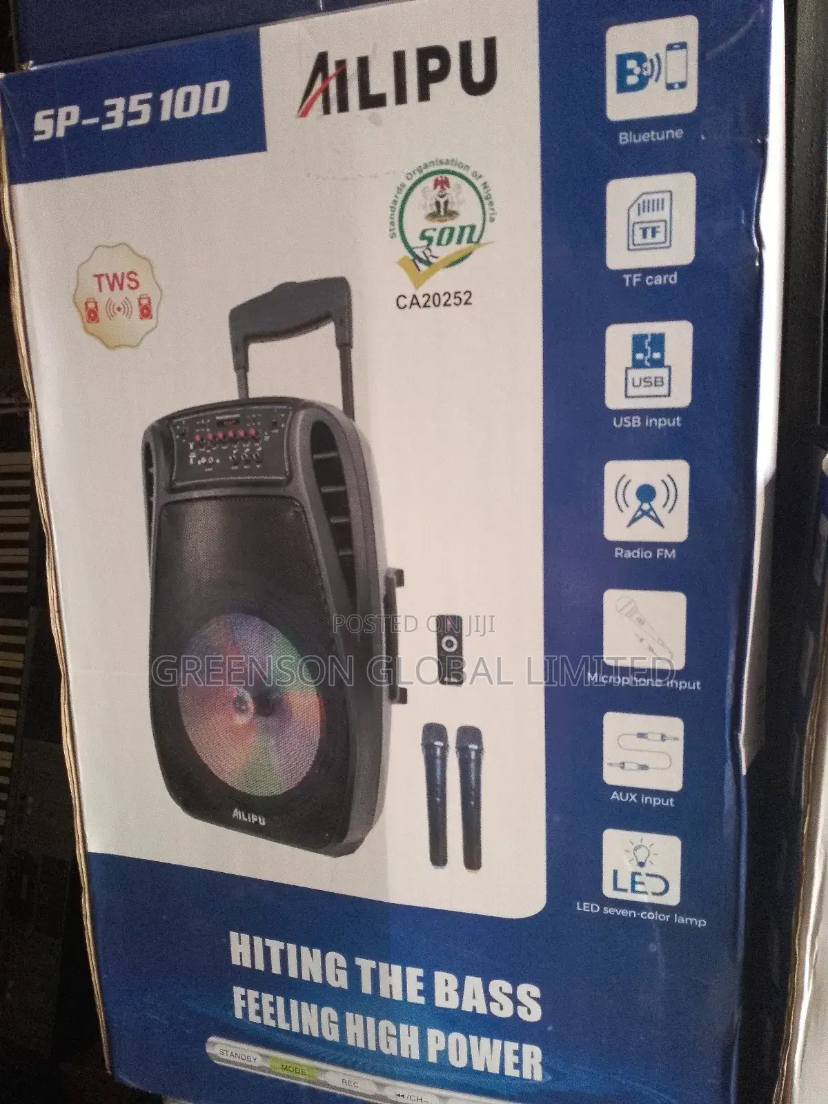 Sp-35100 Ailipu Portable Battery Speaker
