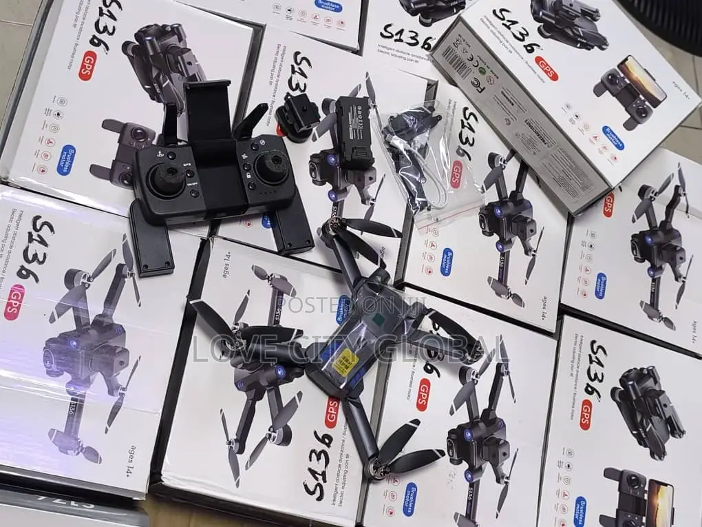 Foldable 5G Wifi Obstacle Avoidance GPS Drone, 2 Battery