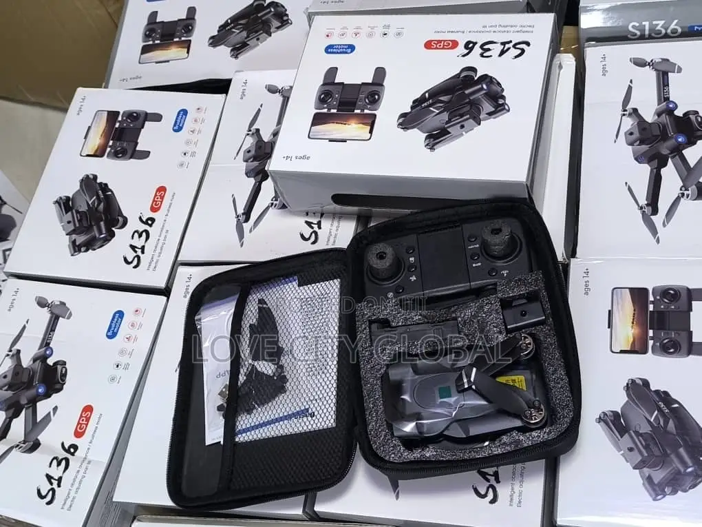 Foldable 5G Wifi Obstacle Avoidance GPS Drone, 2 Battery
