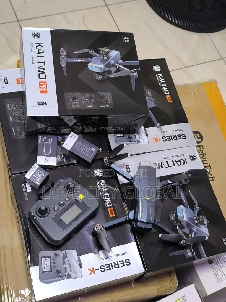 Kai Two Pro 2km GPS Drone 5g Wifi Hd Camera With 2 Battery