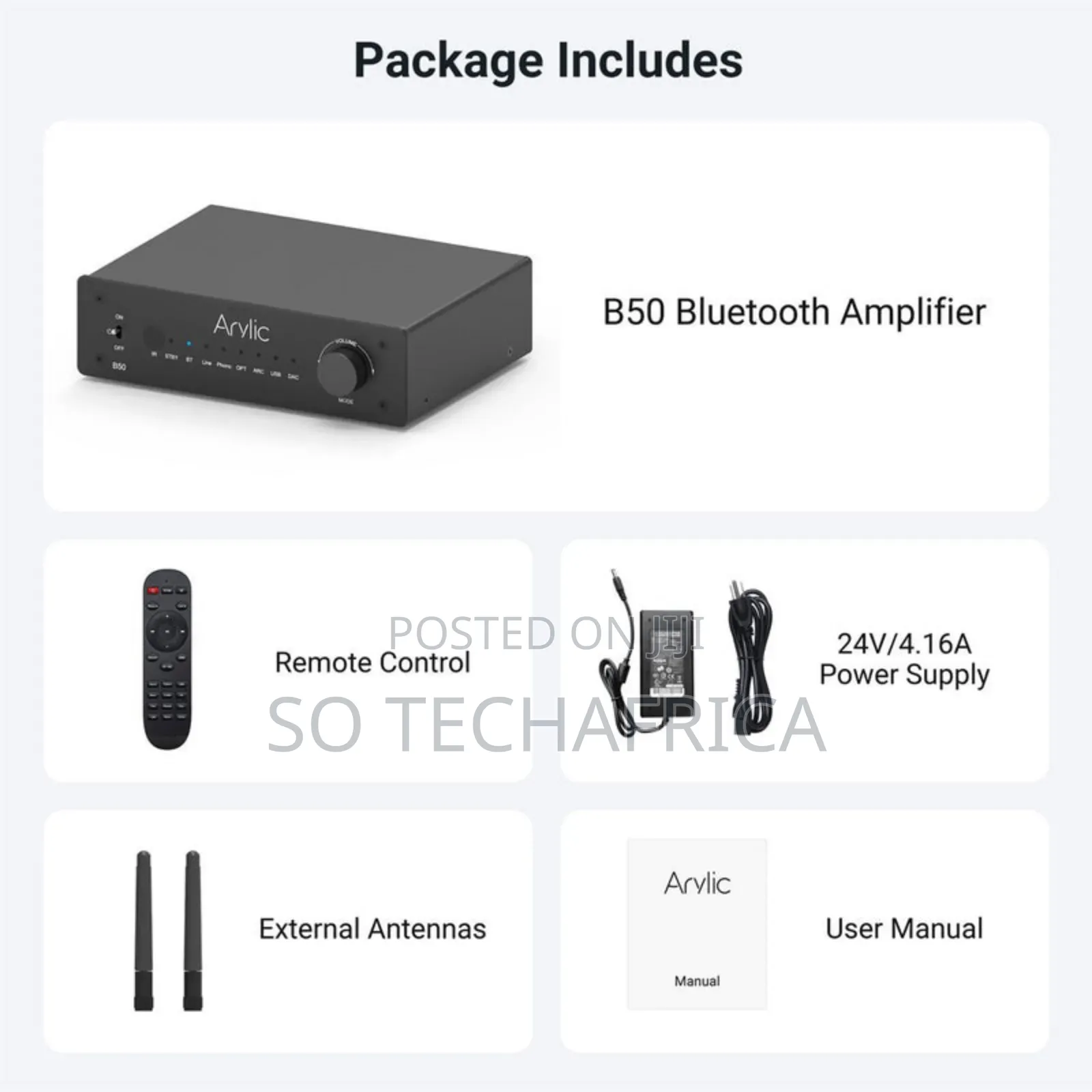 B50 Bluetooth Stereo Amplifier With Audio Transmitter