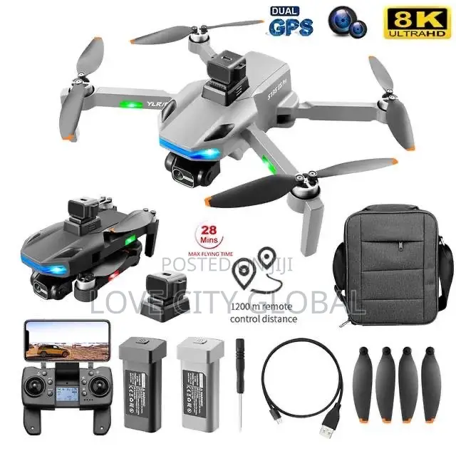 YLRC S135 Pro GPS Professional Drone 5G Camera, 2 Battery