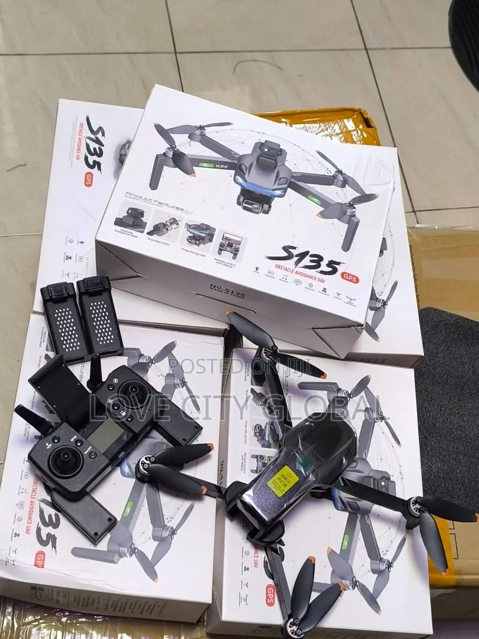 YLRC S135 Pro GPS Professional Drone 5G Camera, 2 Battery