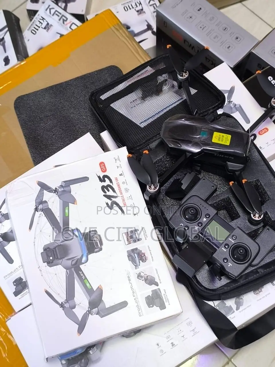 YLRC S135 Pro GPS Professional Drone 5G Camera, 2 Battery