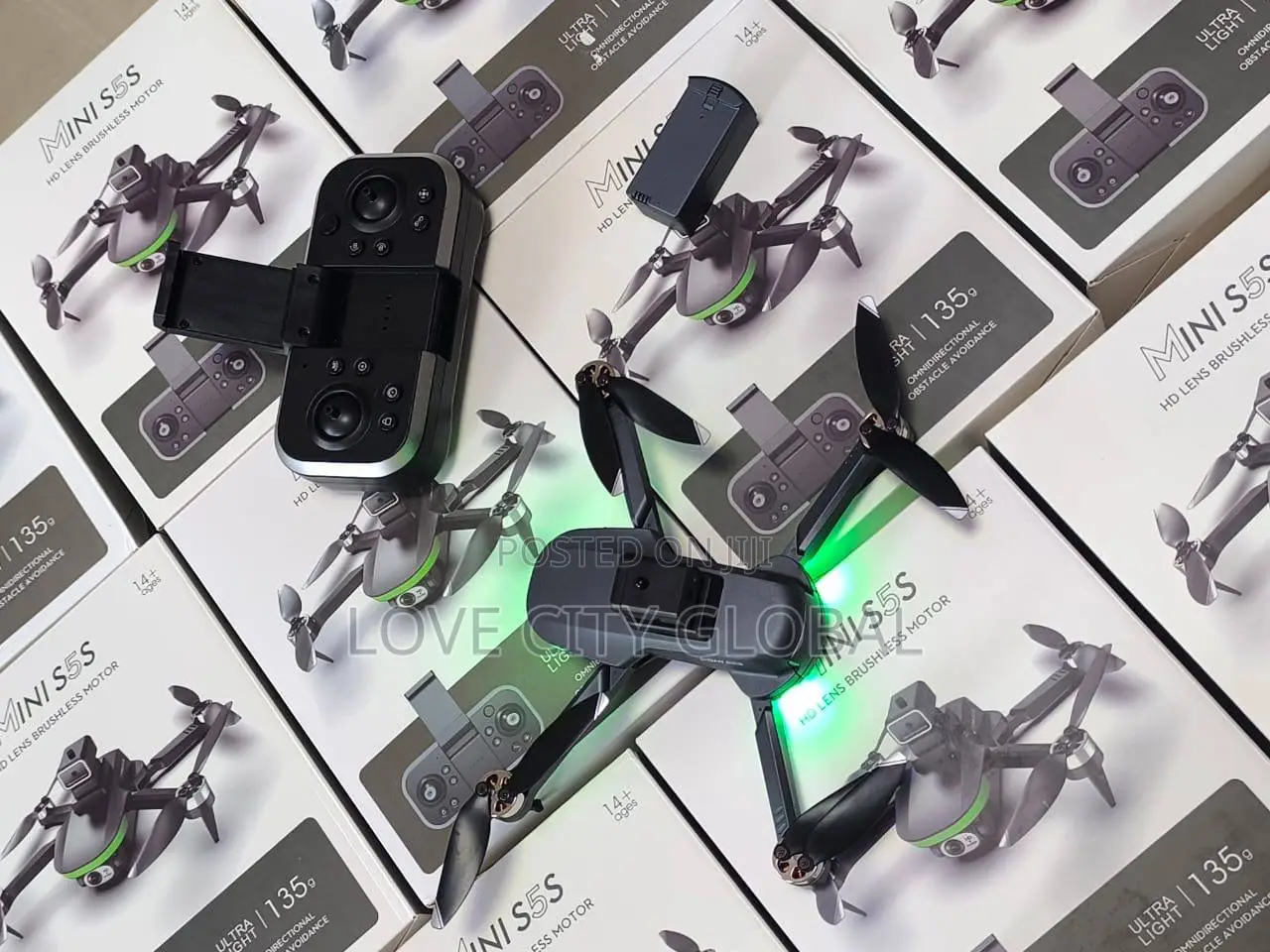 Ls-S5s Hd Esc Dual Camera Professional Drone 2 Batteries