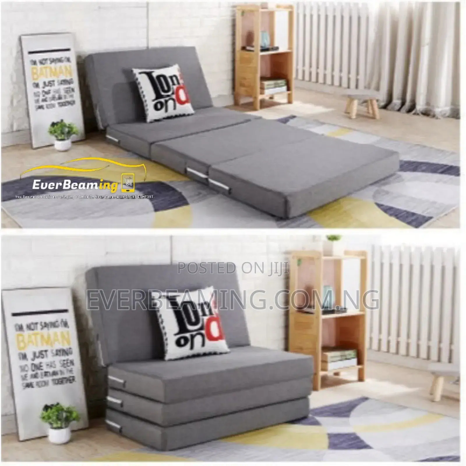 EverBeaming Luxurious Foldable Mattress 4ft X 6ft _Grey