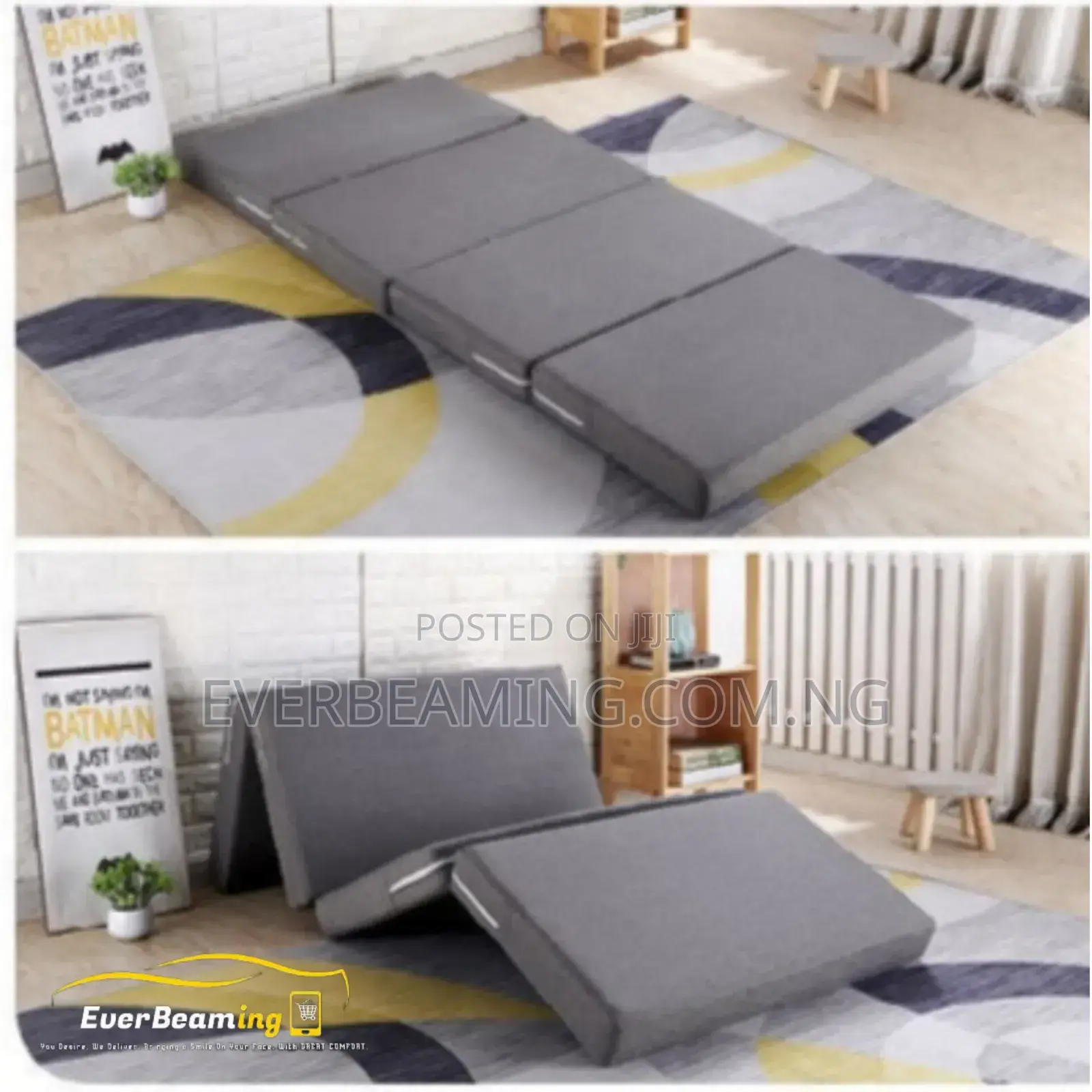 EverBeaming Luxurious Foldable Mattress 4ft X 6ft _Grey