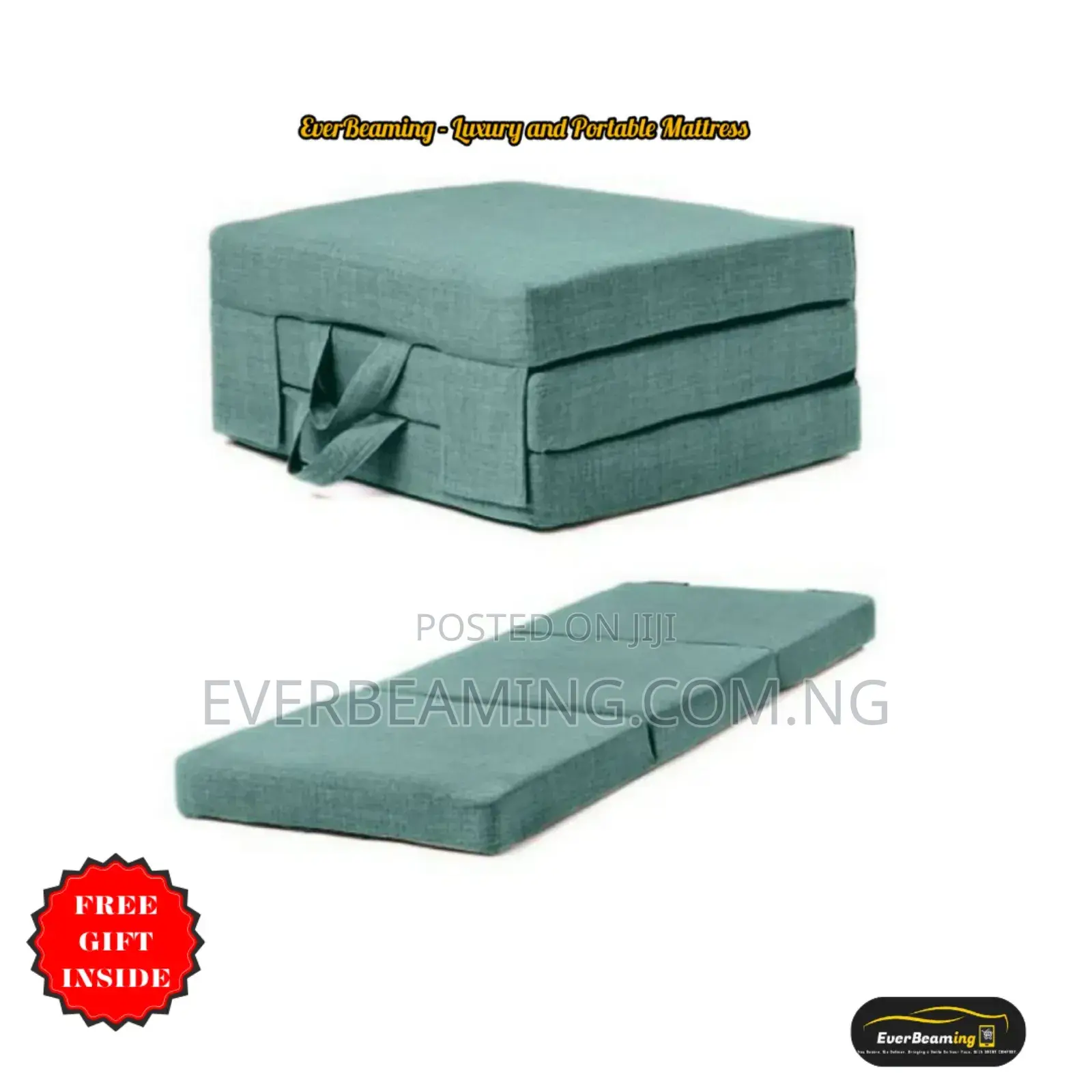 Portable Camp Picnic Outdoors and Guest Tri -Fold Mattress