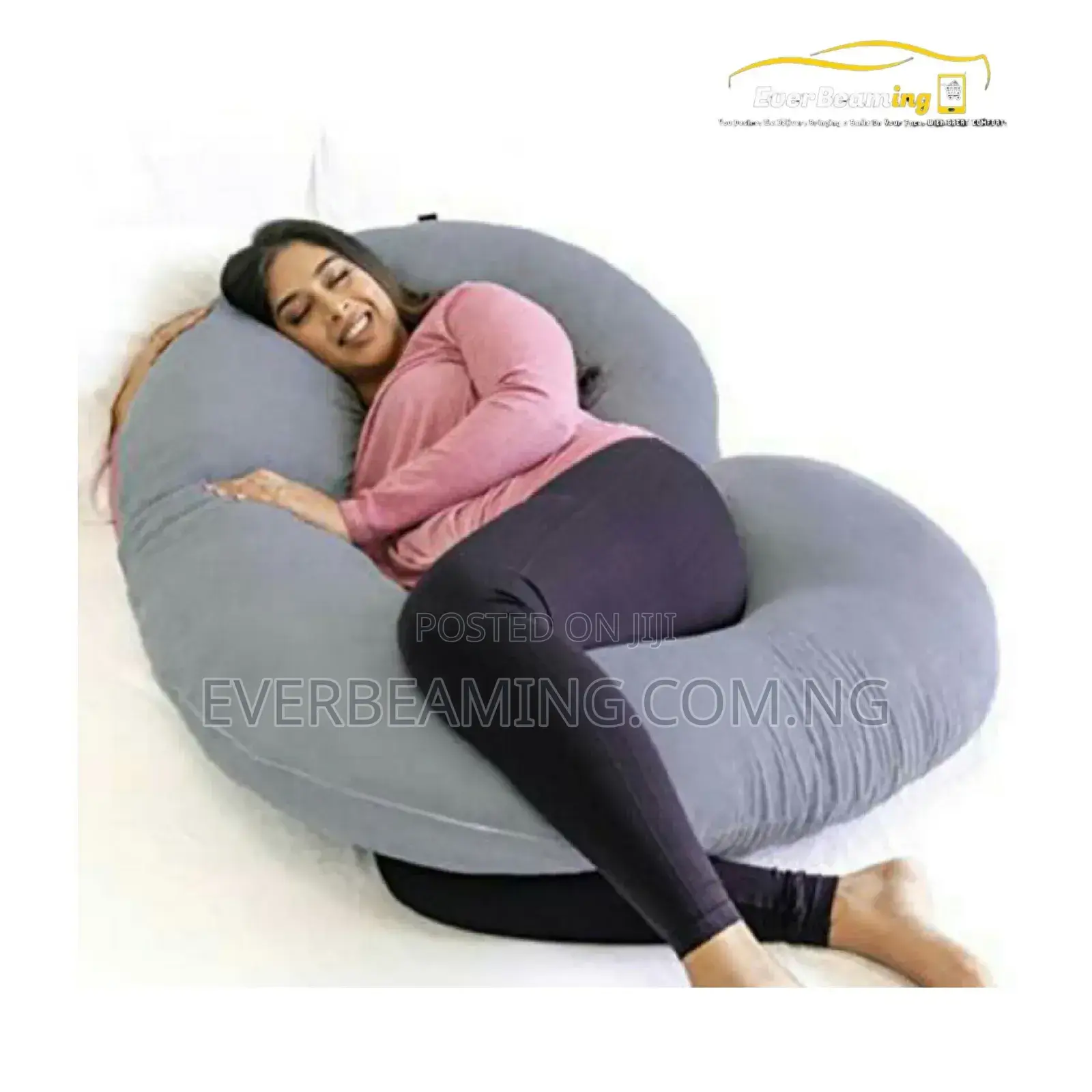 EverBeaming Pregnancy and Maternity Pillow _ Grey 1