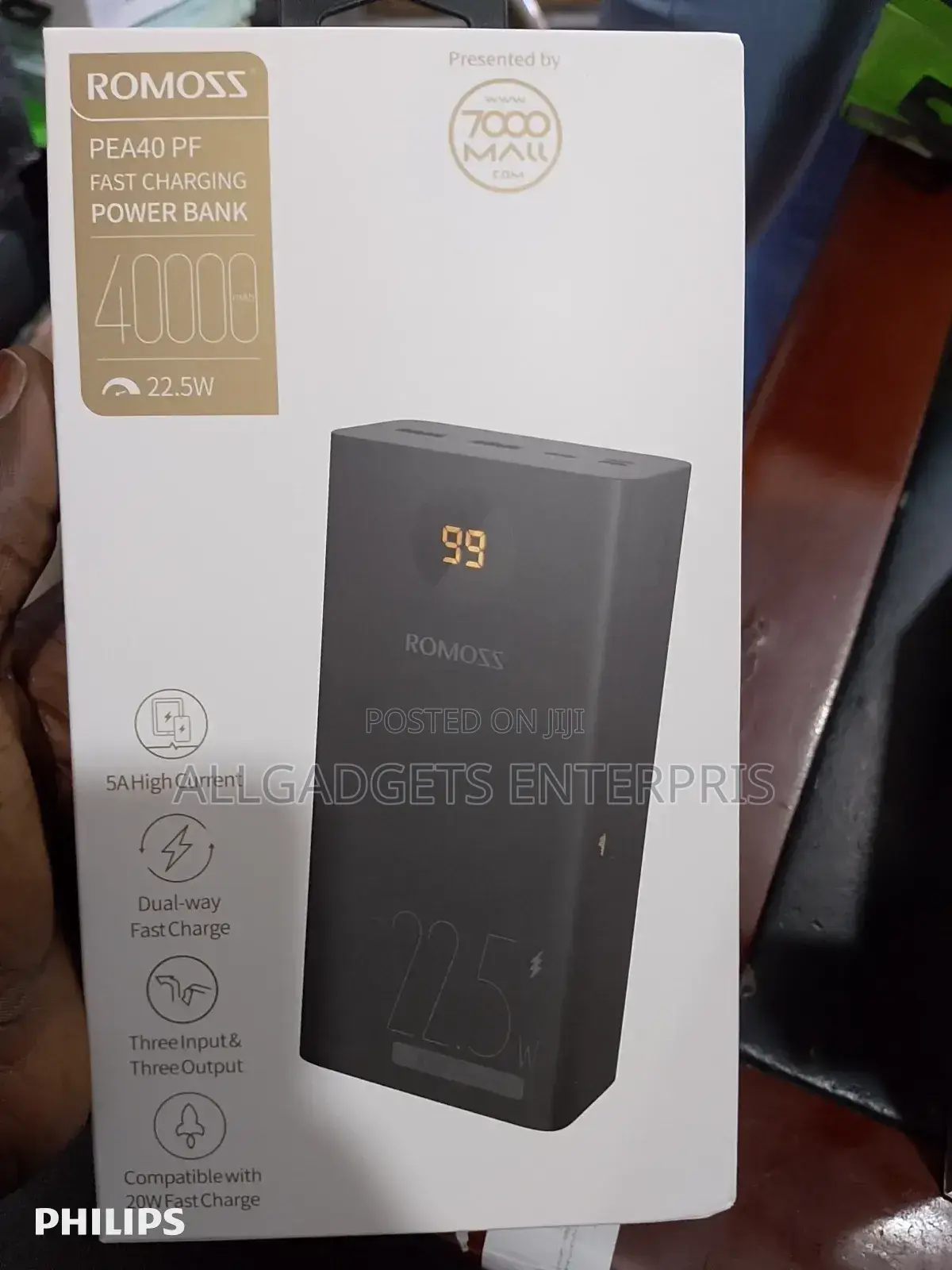 Pea40 Pf Romoss 40000mah 22.5w