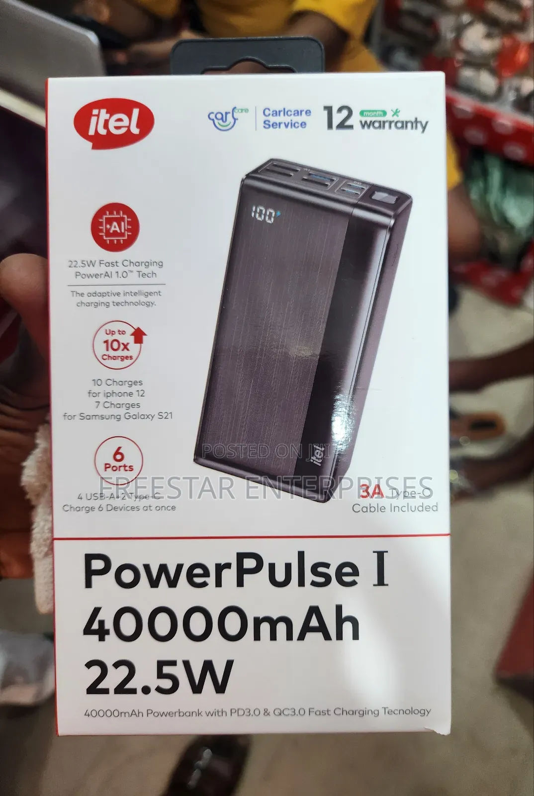 Itel Powerpluse I 40000mah Power Bank. Itel 40000mah Power.