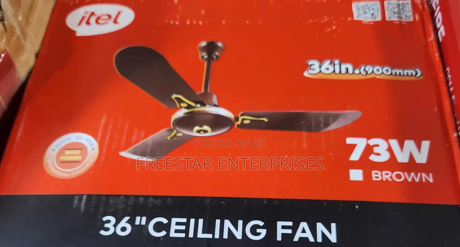 Itel 36 Inches Ceiling Fan 73W Ceiling Fan