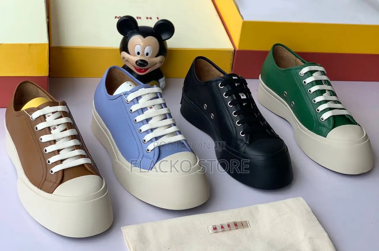 Original Marni Luxury Leather Sneakers