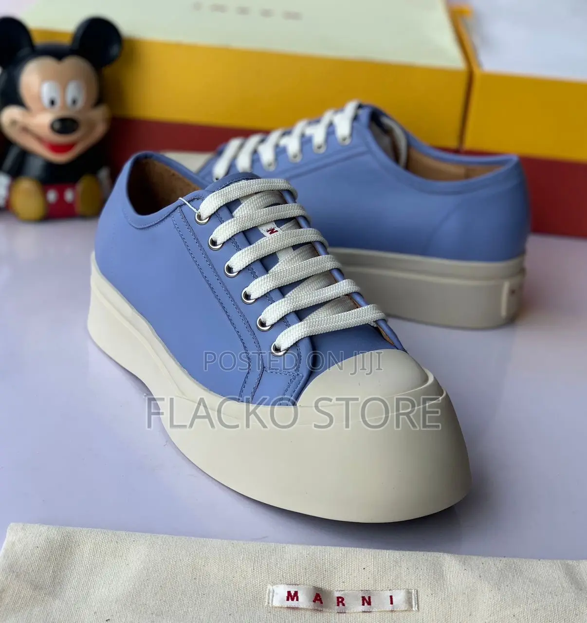 Original Marni Luxury Leather Sneakers