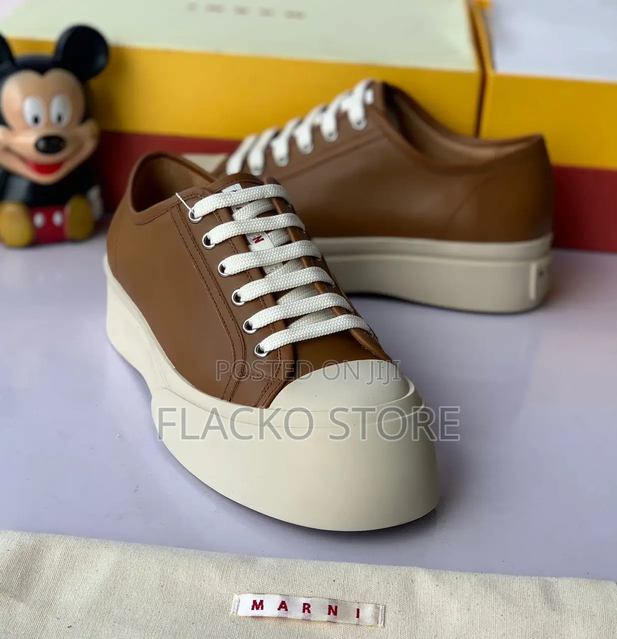 Original Marni Luxury Leather Sneakers