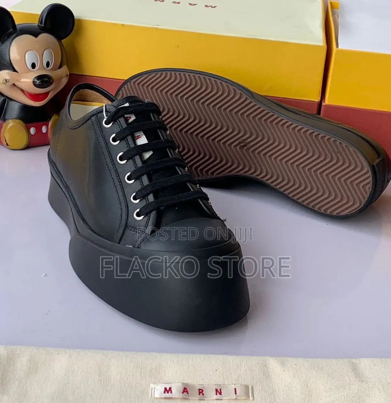 Original Marni Luxury Leather Sneakers