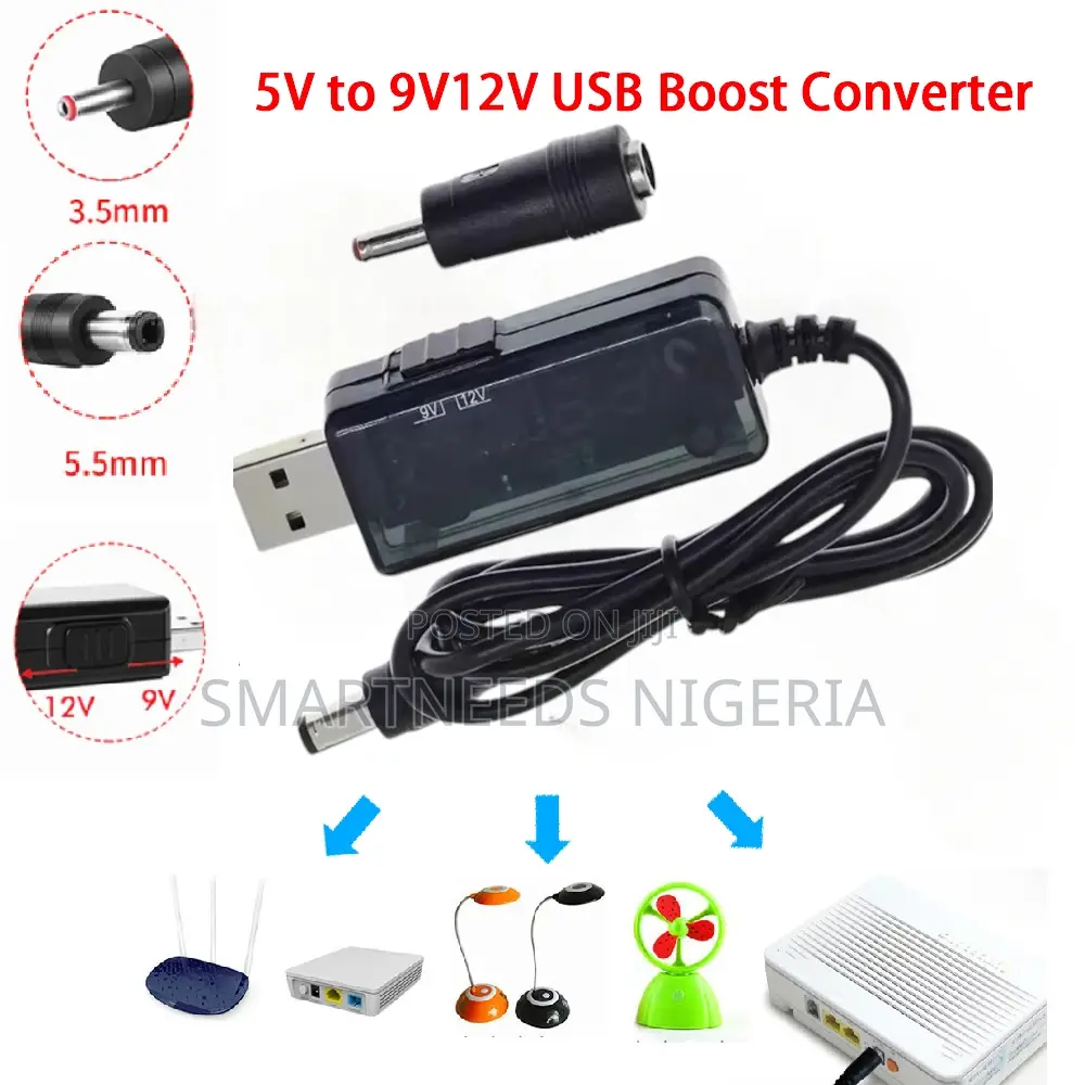 DC 5v to 9v/12v Converter -Use Powerbank to Power in Router