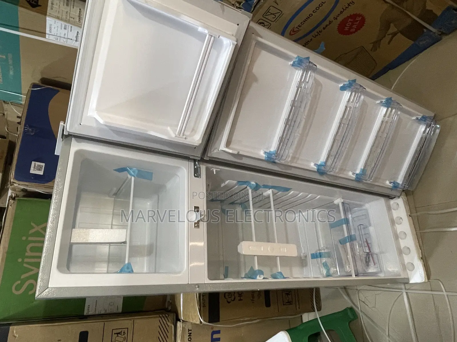 Brand New Polystar Doble Door Refrigerator Full Copper Engin
